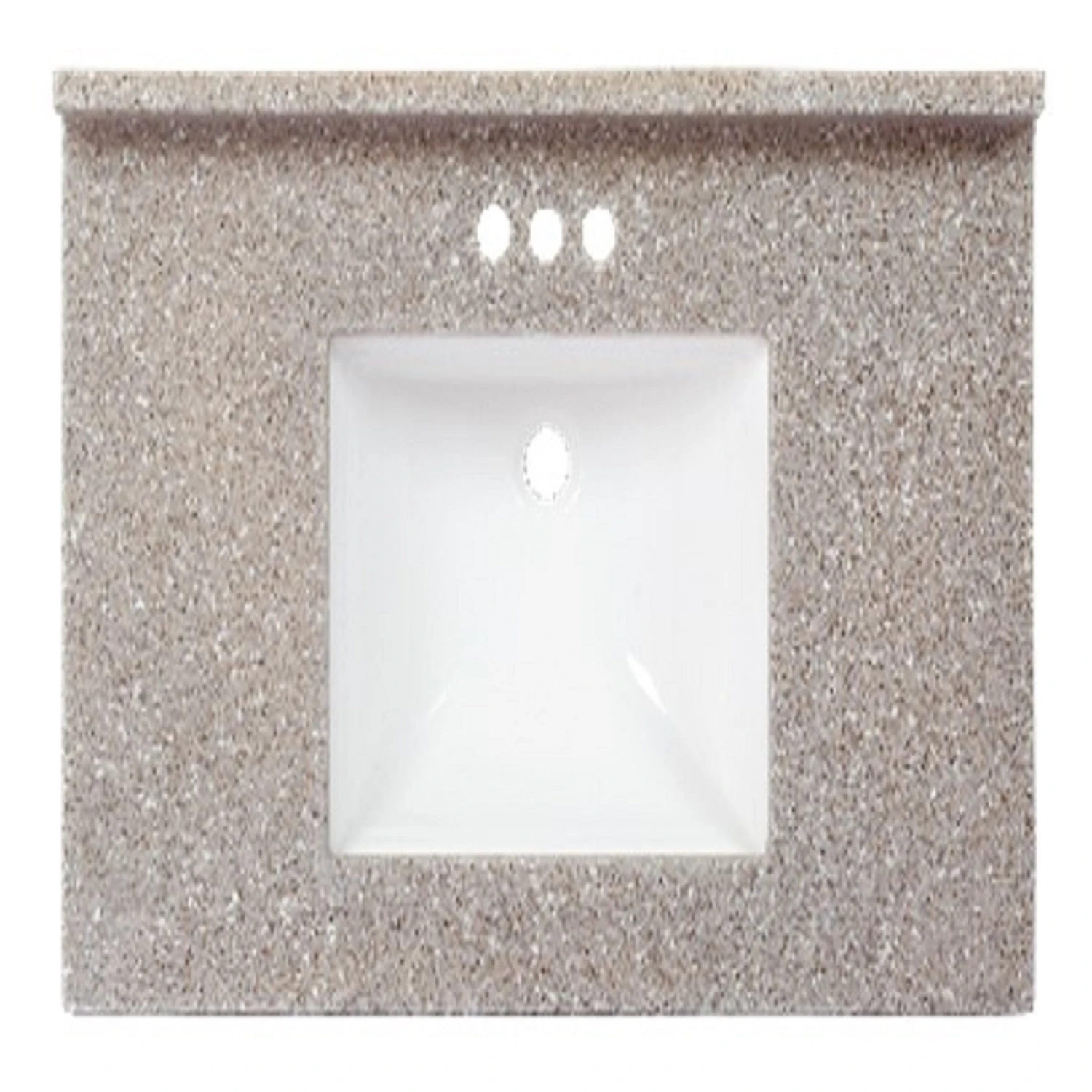 Charlotte Cultured Marble Vanity Top 37 In. W X 22 In. D Latte With Backsplash
