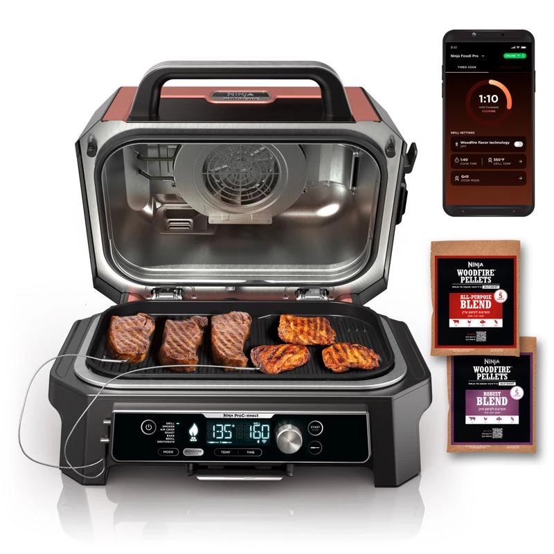 Electric Grill And Smoker In Rust, Model Og952, 1760 Watts, 120 Volts