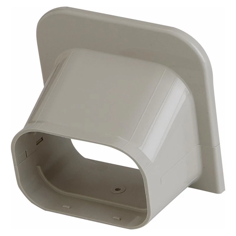 Line Set Covers 5.38 In. W X 5.38 In. H Ivory Plastic