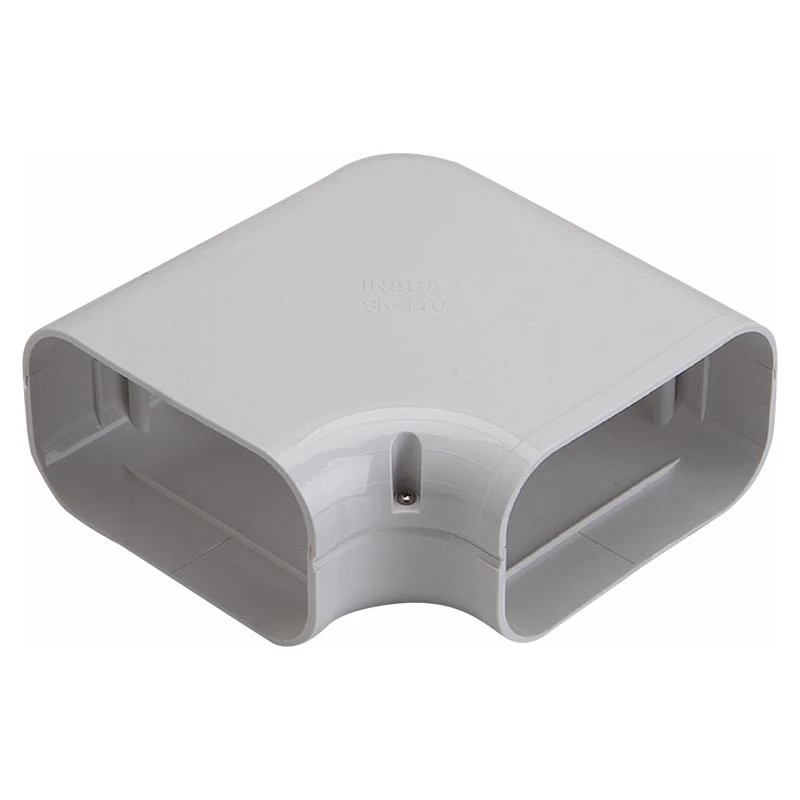 Line Set Covers 7.5 In. W X 7.5 In. H White - 90 Degree Flat Duct