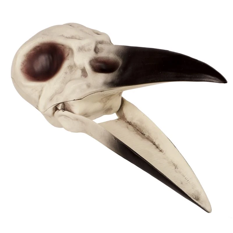 3.5 In. Bird Skeleton Head Halloween Decor - Outdoor Decoration