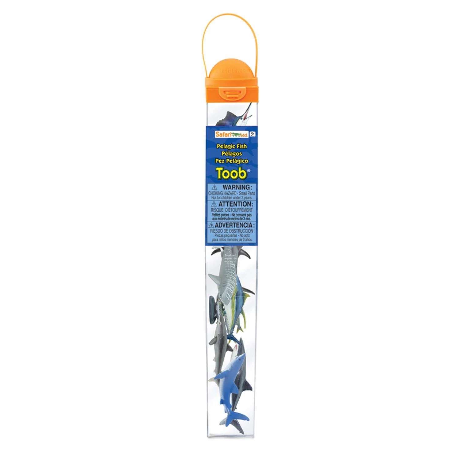 Safari Ltd Toobs Pelagic Fish Toy Set - Assorted Plastic Figures, 10 Pieces