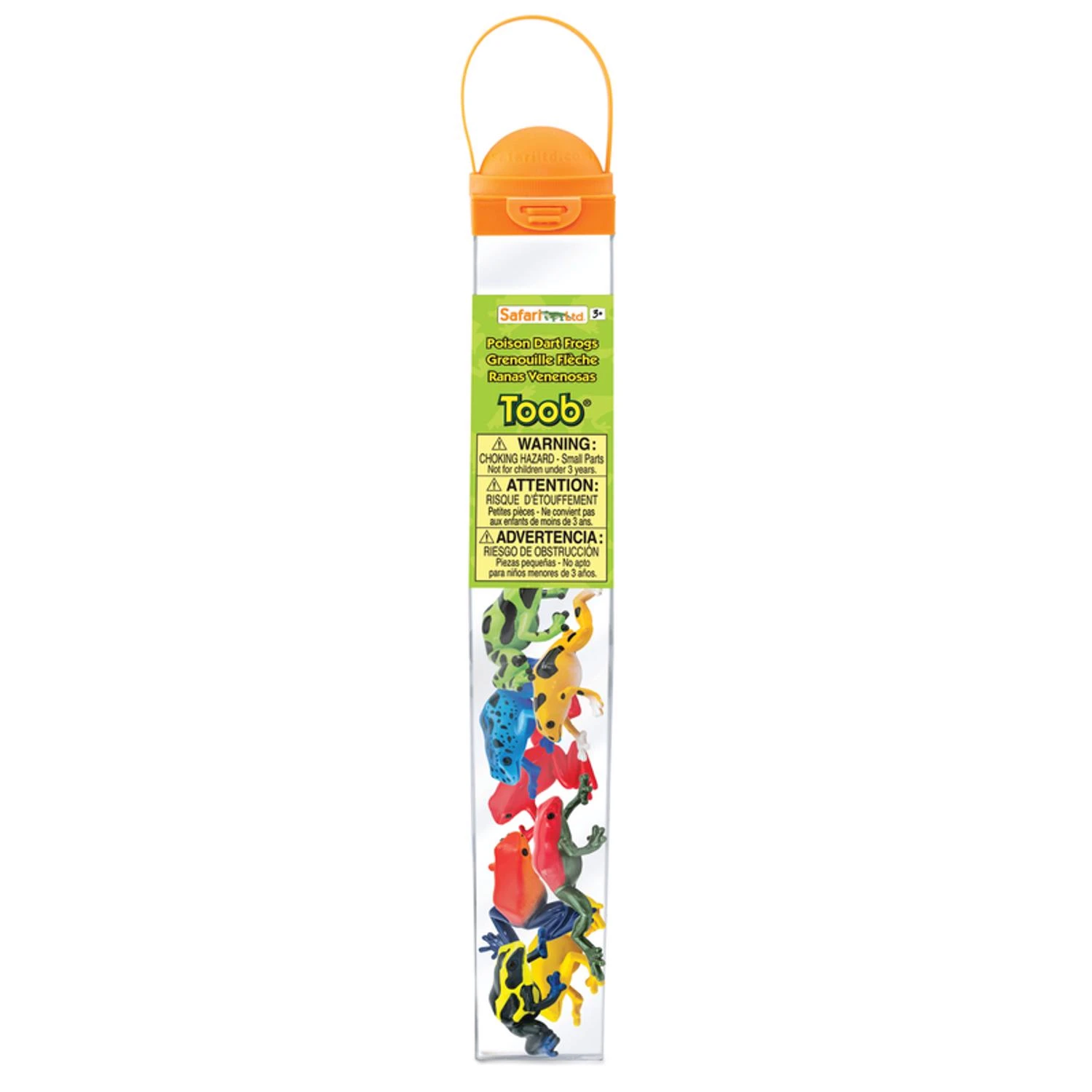 Safari Ltd Toobs Poison Dart Frogs Toy Plastic Assorted 8 Pieces