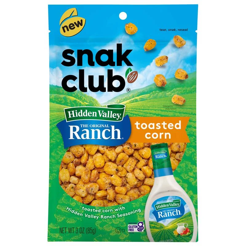 Hidden Valley Ranch Toasted Corn 3 Ounce Bagged Snack