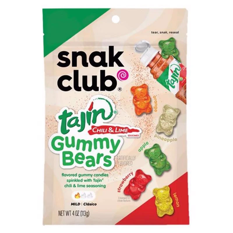 Tajin Chili And Lime Gummi Candy 4 Oz Bagged - Sweet And Spicy Treat