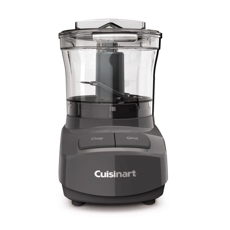 Matte Gray 3-cup Food Chopper 200 Watts With Locking Lid