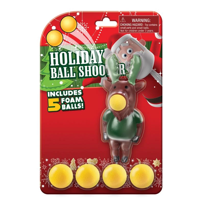 Holiday Ball Shooters Assorted 6 Pieces For Ages 3 And Up