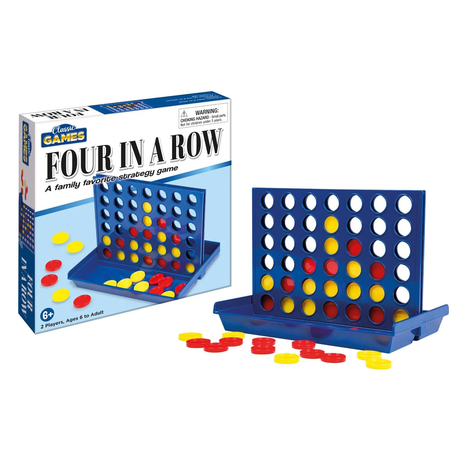 Classic Games Four In A Row Multicolored 16x16x12