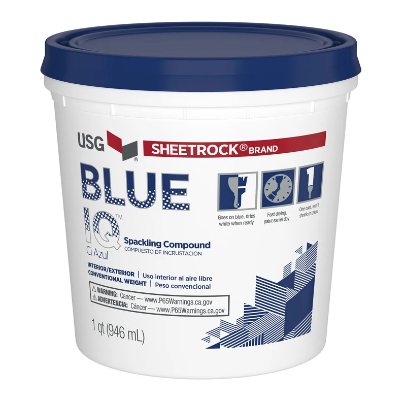 Usg Blue Iq Ready To Use White Spackling Compound 1 Quart For Indoor And Outdoor Use