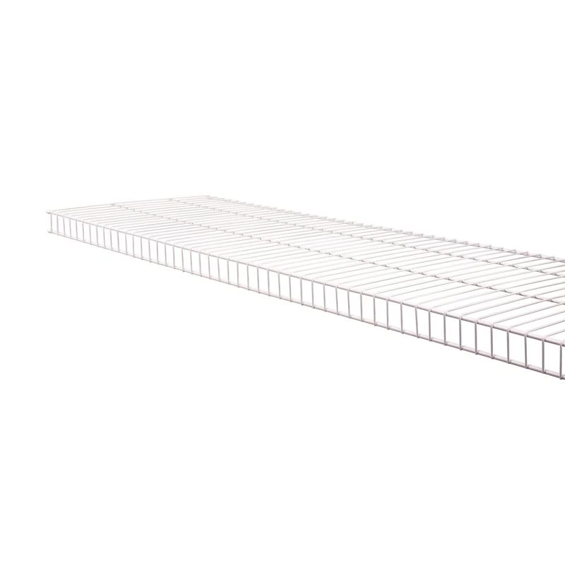 96 In. W X 16 In. L Steel Linen Shelf - Durable White Closet Storage Solution