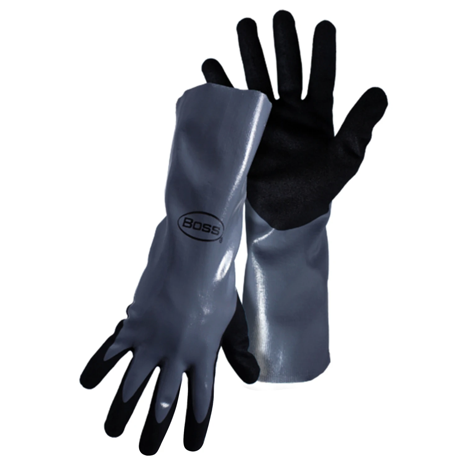 Unisex Indoor/outdoor Dipped Gloves Gray Large 1 Pair For Gardening And Yard Work