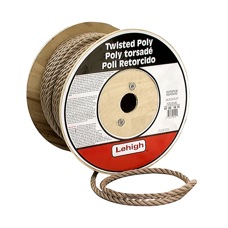 Koch 5/8 In. Diameter X 140 Ft. Length Brown Twisted Polypropylene Rope