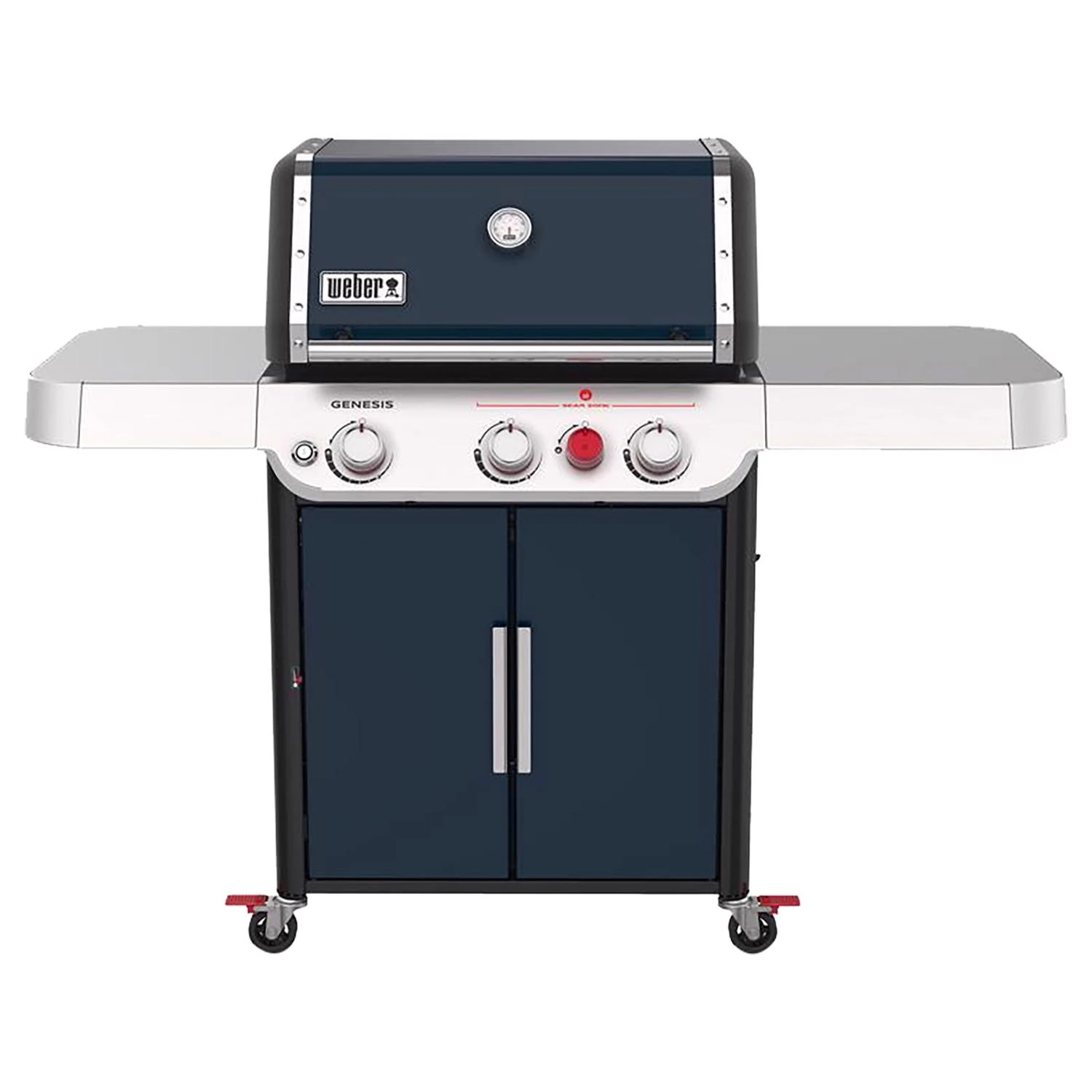 Weber Genesis Sa-e-325s 3 Burner Liquid Propane Grill Indigo With Stainless Steel Grates