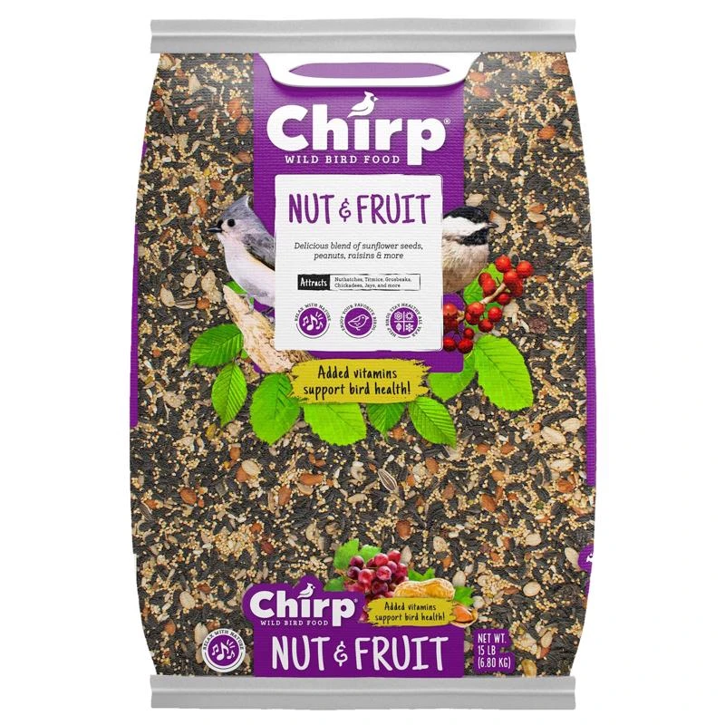 Wild Bird Fruits And Nuts Food 15 Lb Bag For Wild Birds