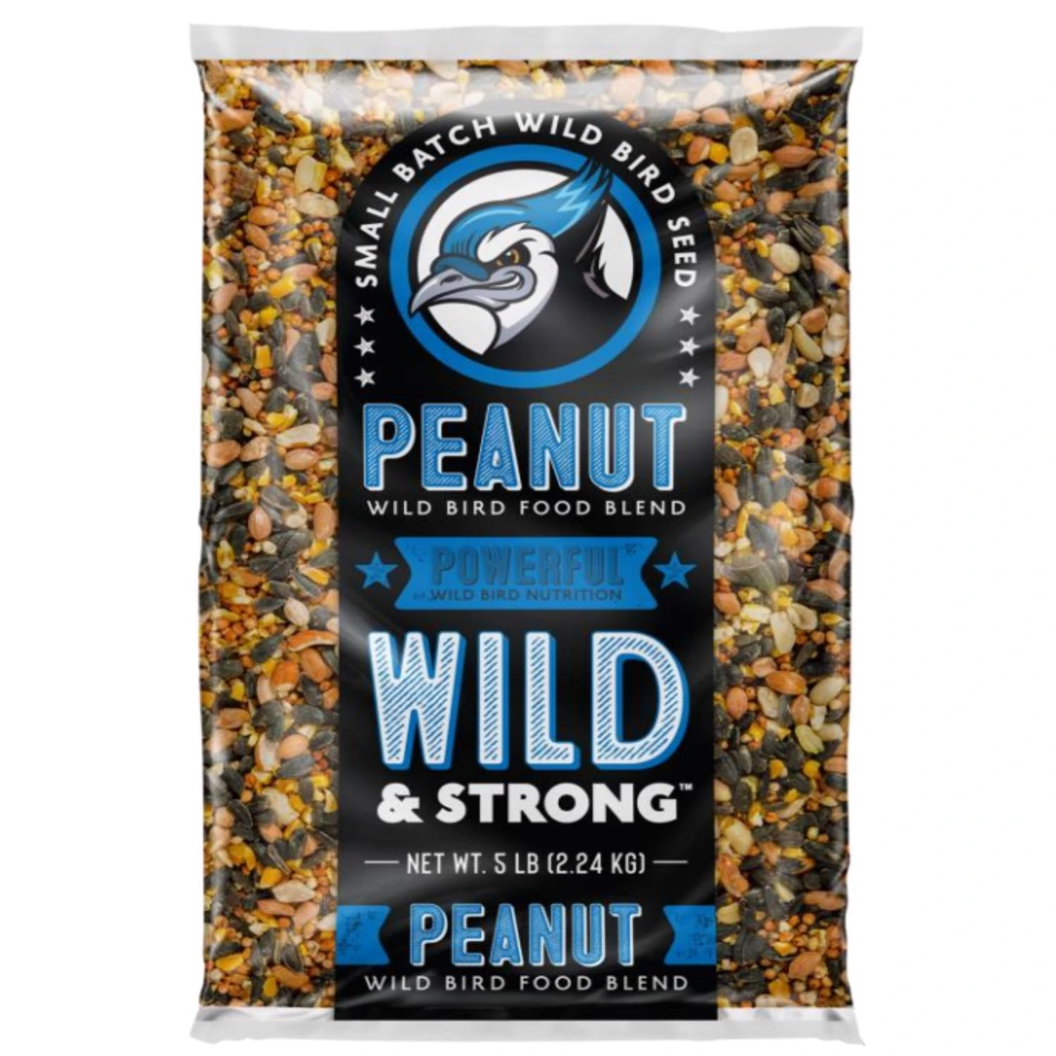 Wild & Strong Powerful Songbird Peanut Wildlife Food 5 Lb Bagged Blend