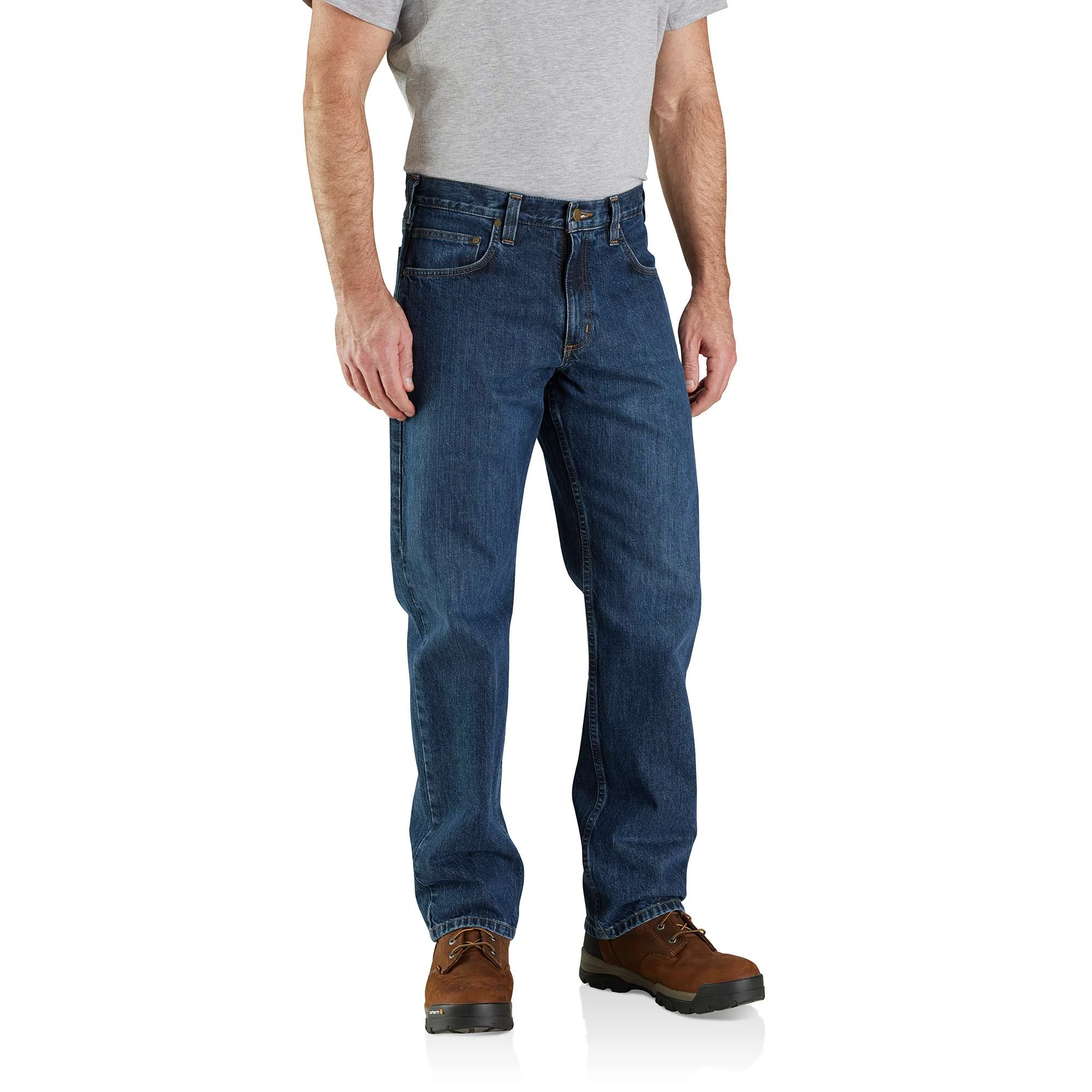 Men's Relaxed Fit 5-pocket Jean, W42, 100% Cotton, Bay Color