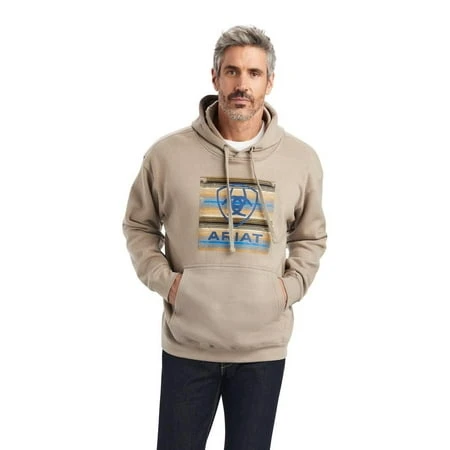 Men's Serape Block Sweatshirt Brindle Heather Gray Extra Large