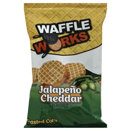 Jalapeno Cheddar Toasted Corn Waffle Sandwich Snacks, 4 Ounces