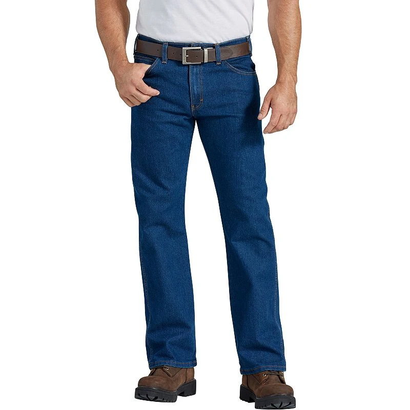 Men's Dickies Active Waist 5-pocket Flex Performance Pants, Size 42x30, Blue