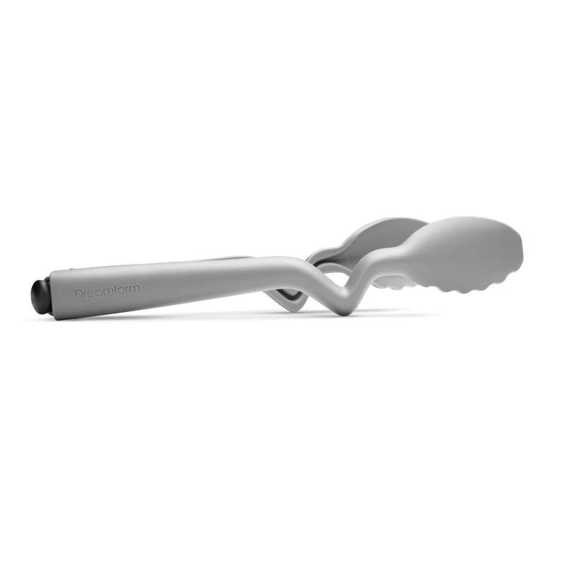 Gray Nylon Tongs 11 Inches - Heat Resistant And Dishwasher Safe