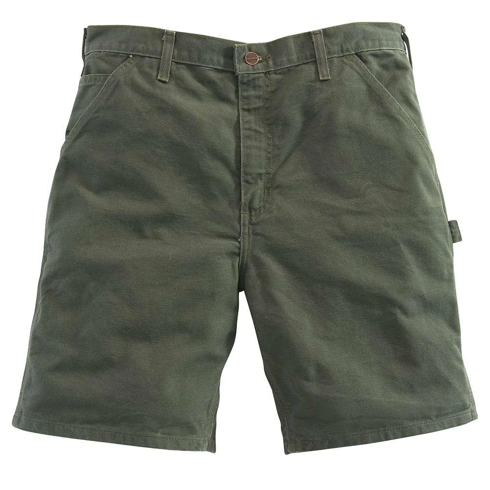 Men's Regular 36 Moss Cotton Work Shorts - Heavyweight Durable Design