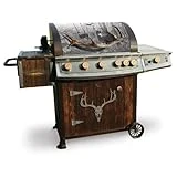 Hwt100hg Heritage 7-burner White Tail Grill With Side Burner And Rotisserie