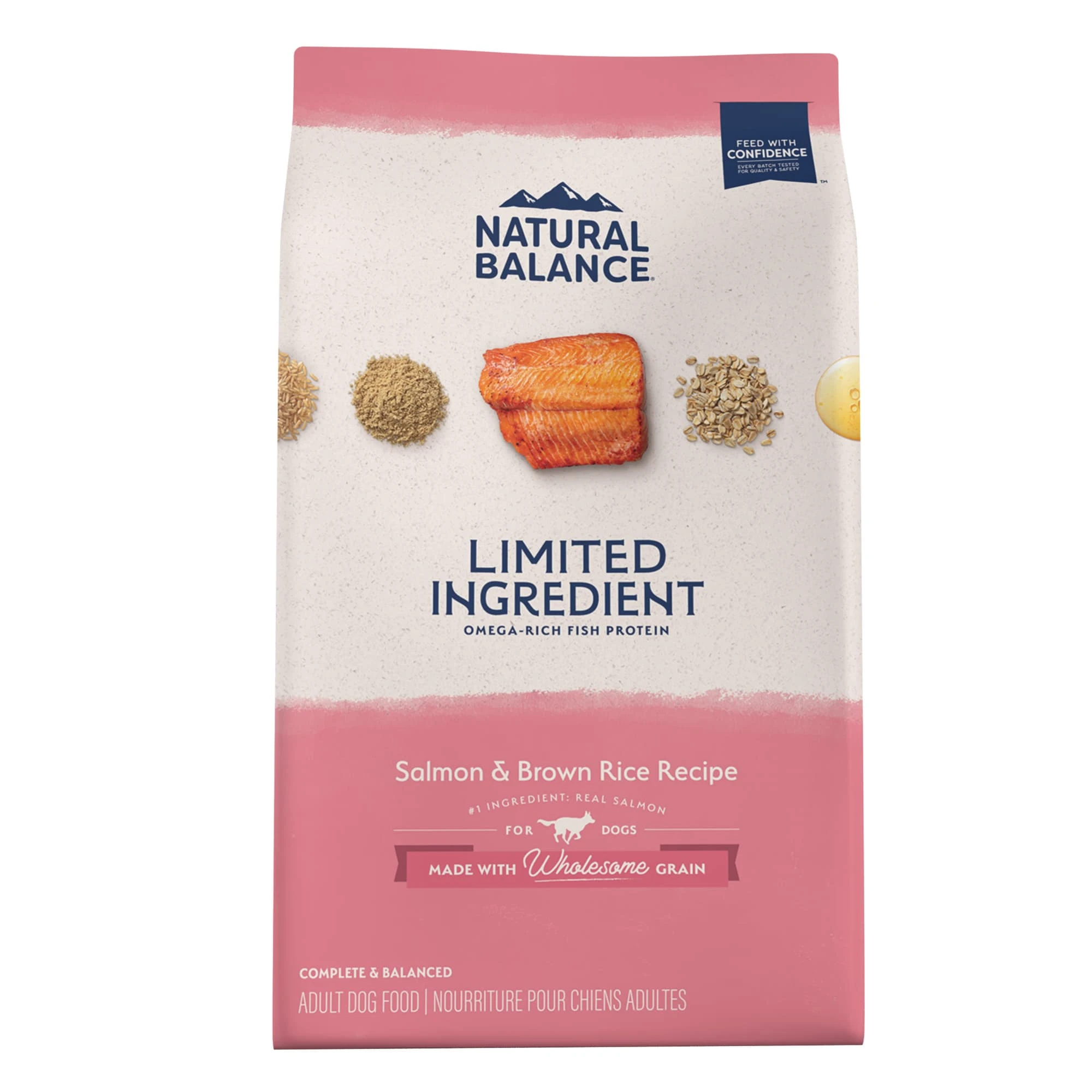 Natural Balance L.I.D. Salmon & Brown Rice Formula Dry Dog Food, 24 lbs.