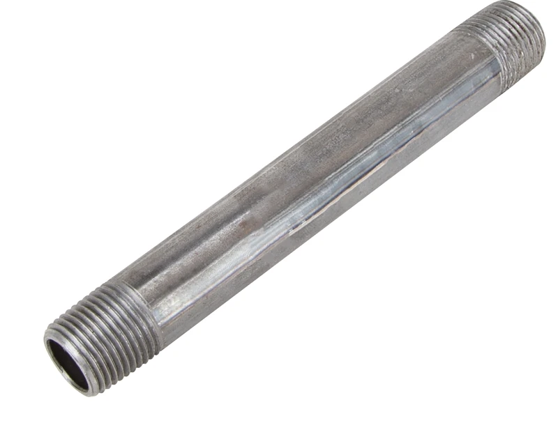 1/2 Inch X 3 Inch Black Pipe Nipple, Model 1/2x3b, Steel Construction