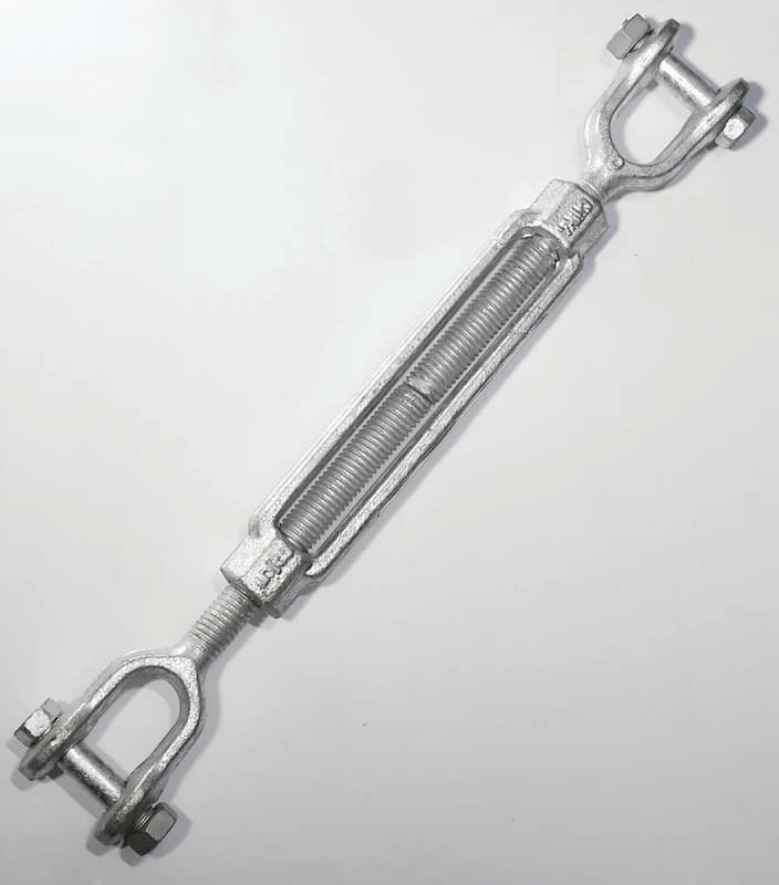 19-3/8x6 Galvanized Jaw Turnbuckle, 1200 Lb Working Load Limit