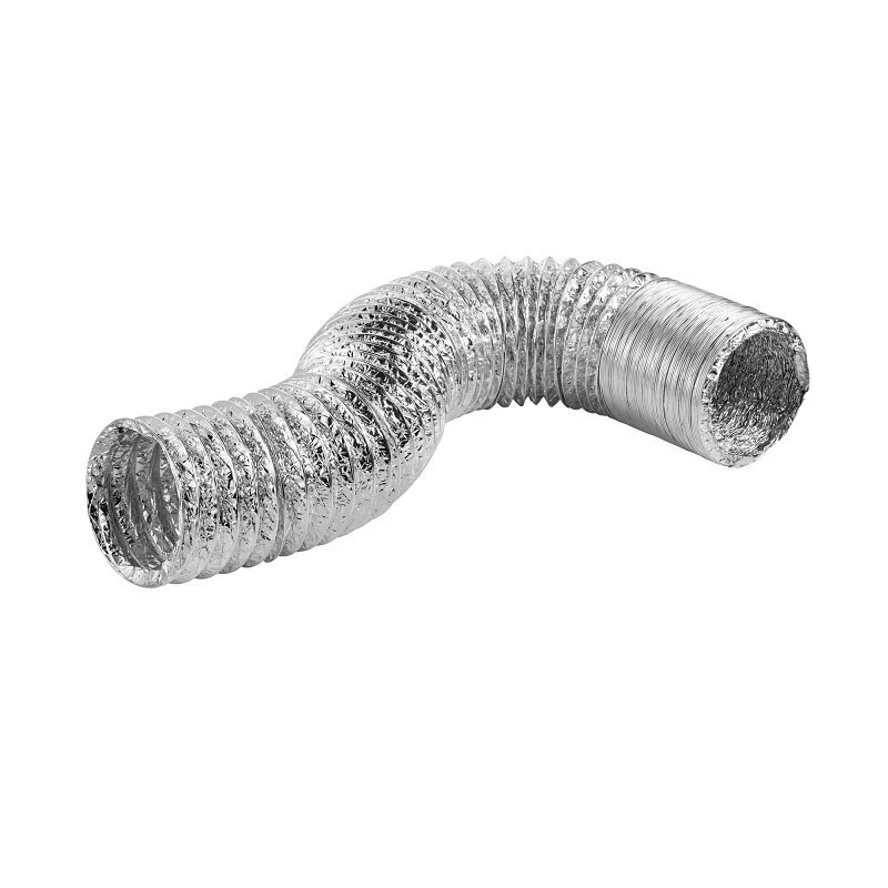 495p Aluminum Laminated Dryer Transition Duct, 4 In Diameter, 5 Ft Length