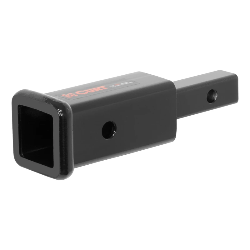 Trailer Hitch Receiver Adapter 1-1/4 Inch to 2 Inch with 6-1/4 Inch Extension 350 Pounds Capacity