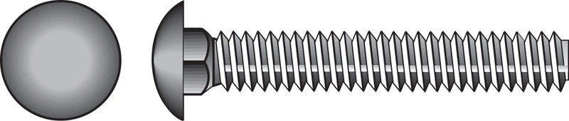 Hillman 0.375 in. Dia. x 2-1/2 in. L Stainless Steel Carriage Bolt 25 pk