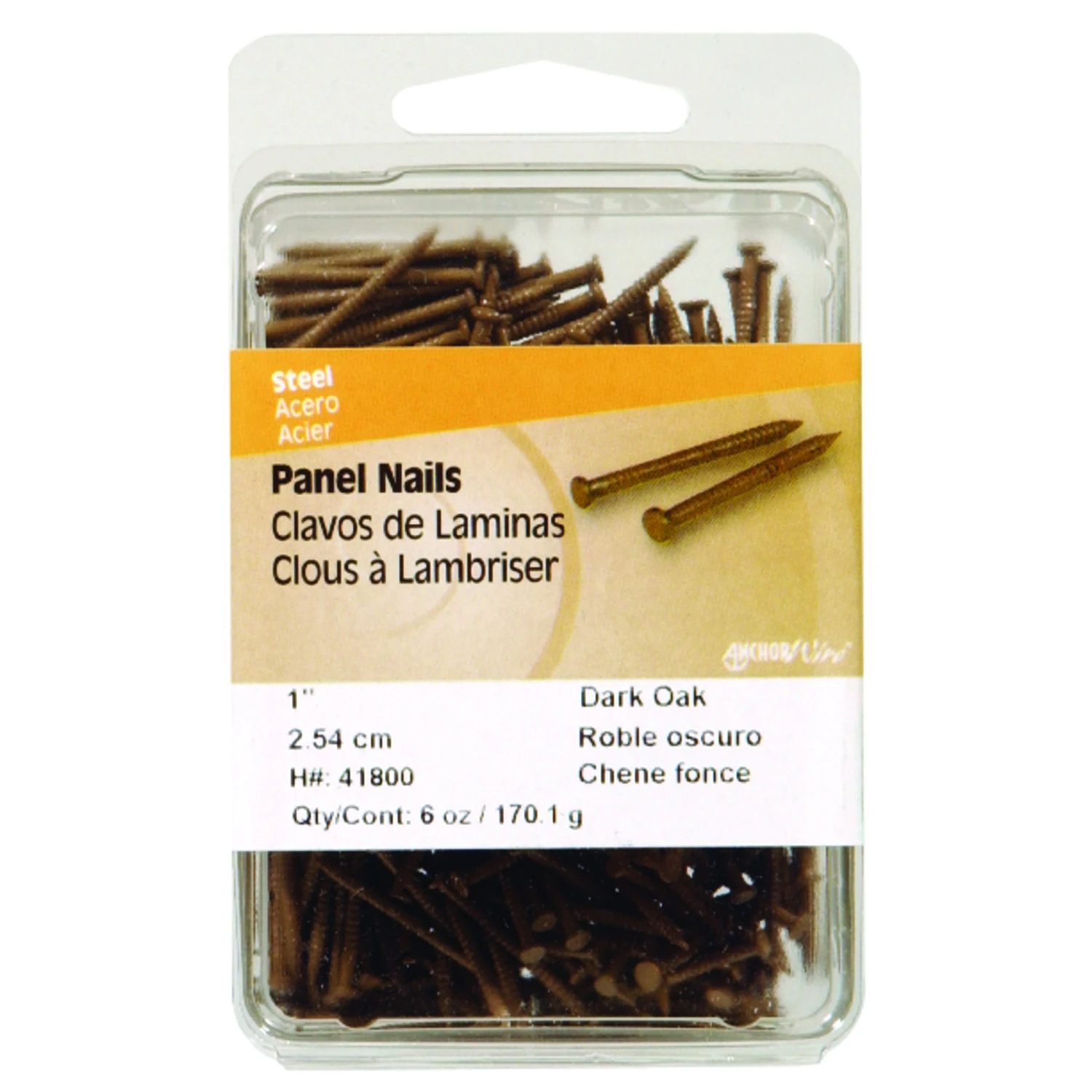 HILLMAN Anchor Wire 1 in. Panel Steel Nail Flat Head 6 oz