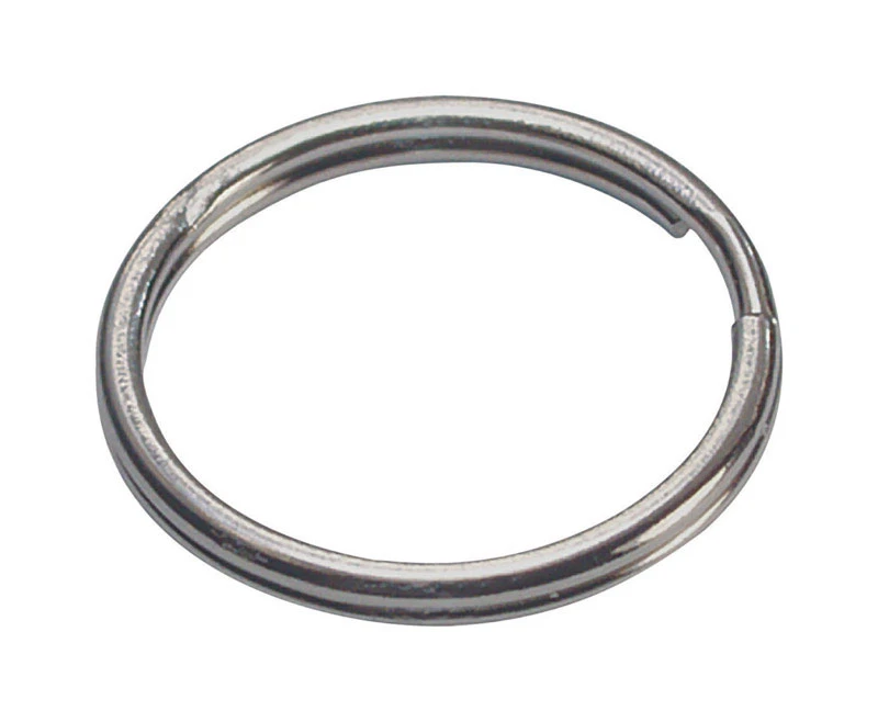 Hillman 1 in. D Tempered Steel Silver Split Rings/Cable Rings Key Ring Hillman 1 in. D Tempered Steel Silver Split Rings/Cable Rings Key Ring