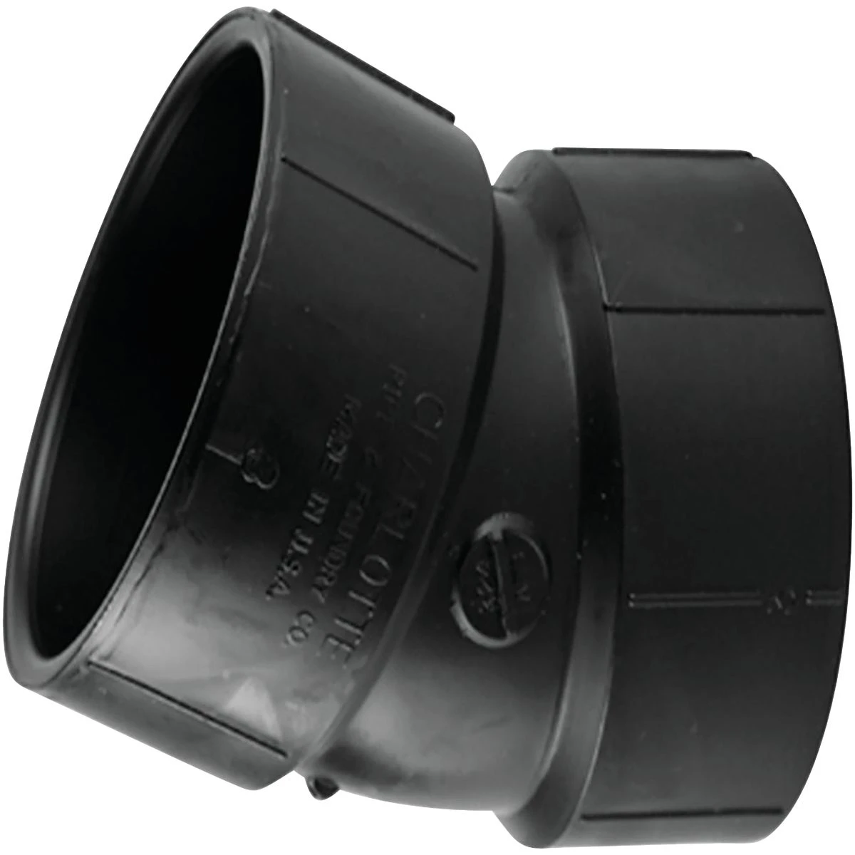 ABS Drain Waste Vent 22.5 Degree Pipe Elbow, 2 Inch Diameter