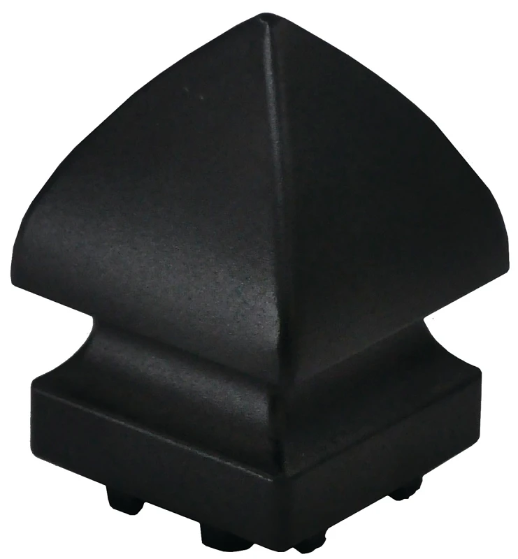 Black Railing Post Cap - Model Dpc-p-bl For Enhanced Outdoor Aesthetics
