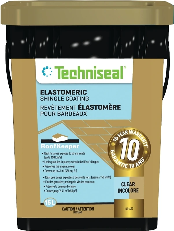 15 Liter Clear Liquid Roof Coating - Model 140-497 For Durable Protection