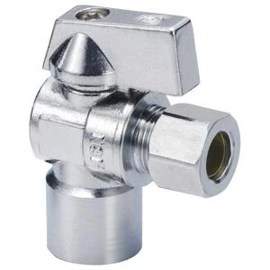 Ball 1/2 Inch Solder X 3/8 Inch Compression Valve