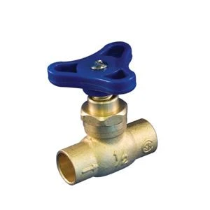 3/4 Inch Lead-free Brass Straight Valve Stop - Model 1395-504