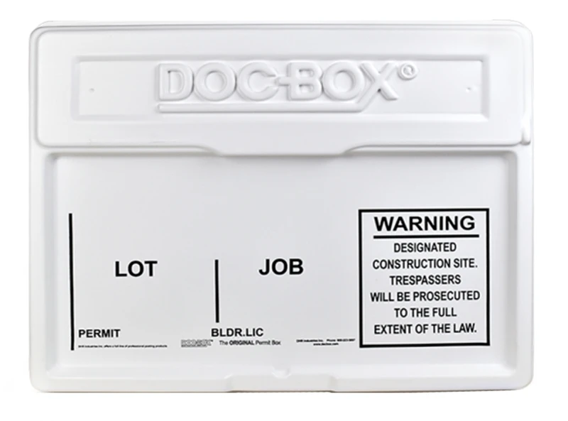 21 In. X 27 In. X 4 In. Durable Outdoor/indoor Permit Posting Box With Optional Lock