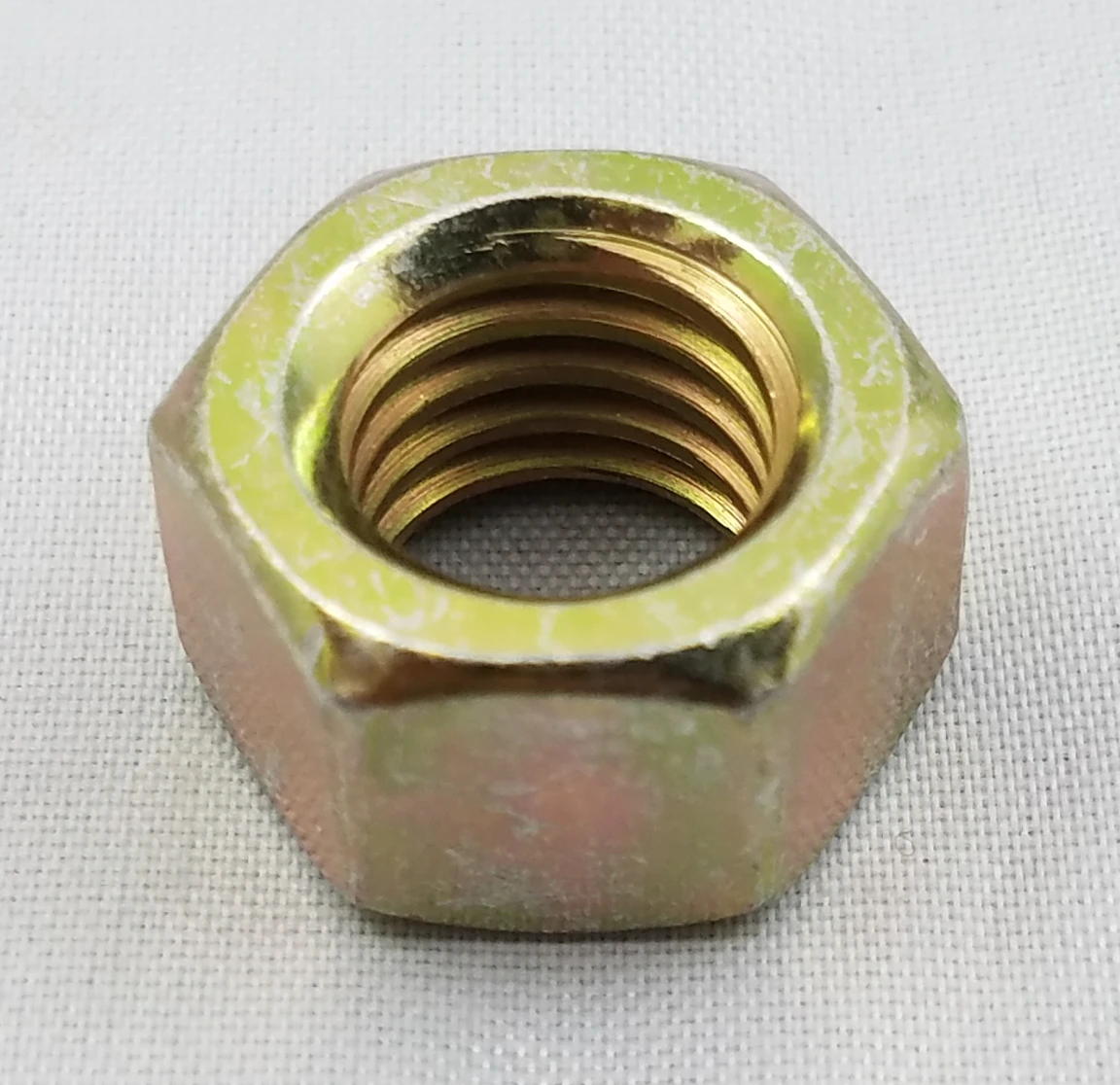 7/8-9 Yellow Zinc Grade 8 Steel Hex Nuts - Finished Standard