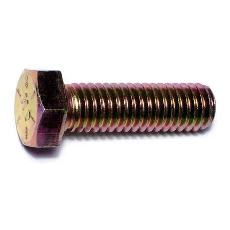 3/8-16 X 1-1/4 Yellow Zinc Grade 8 Coarse Hex Head Cap Screws