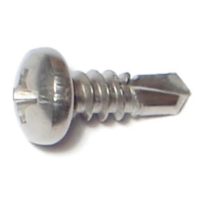 #8 X 1/2 Stainless Steel Phillips Pan Self-drilling Sheet Metal Screws - 410 Hardness