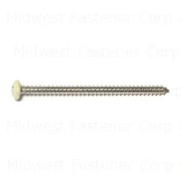 #8 X 2-½ Stainless Steel Phillips Pan Sheet Metal Screws - 100 Count
