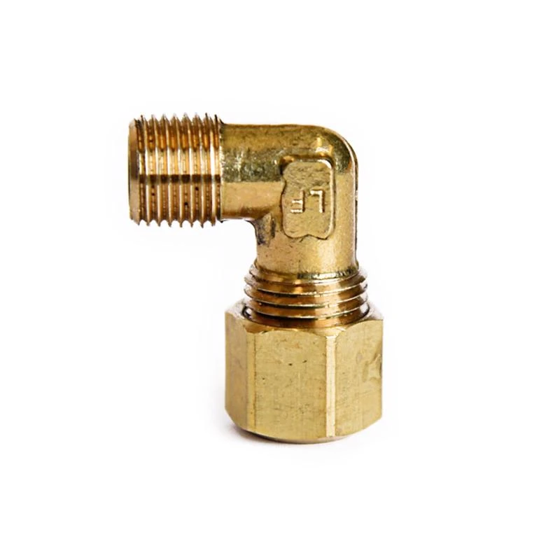 1/4 In. Compression X 1/8 In. D Mpt Brass 90 Degree Elbow Fitting