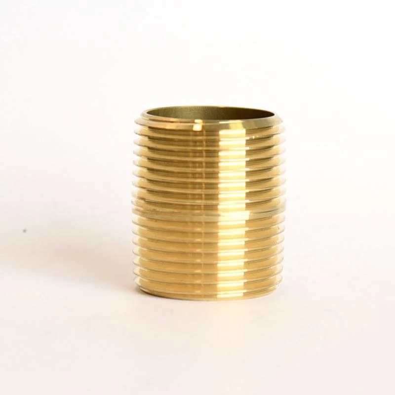 1 Inch Mpt Brass Close Nipple For Plumbing And Heating Applications
