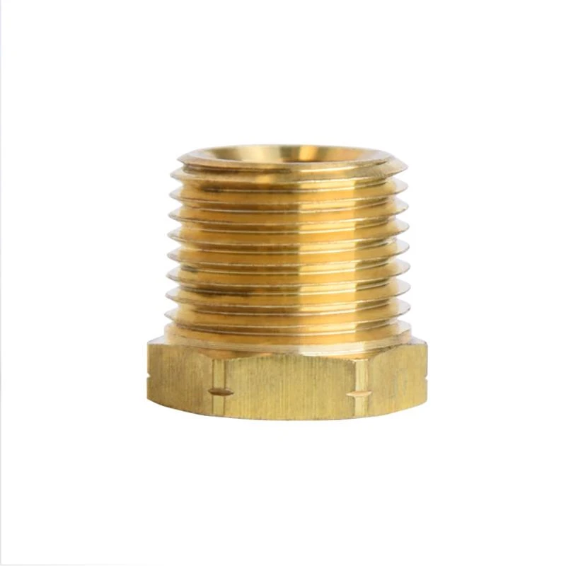 3/8 in MPT x 1/4 in FPT Brass Hex Bushing – Plumbing Fittings