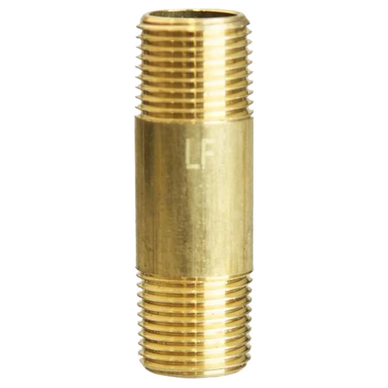 3/8 In. Mpt X 3/8 In. D Mpt Red Brass Nipple 2 In. Length