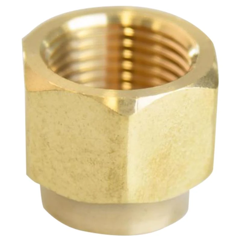 1/2 Inch Flare Brass Forged Flare Nut For Plumbing And Heating Applications