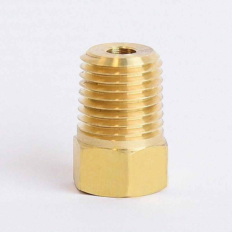1/4 In. Flare X 1/4 In. D Mpt Brass Inverted Flare Adapter For Plumbing